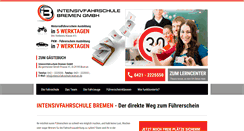 Desktop Screenshot of intensivfahrschule-bremen.de